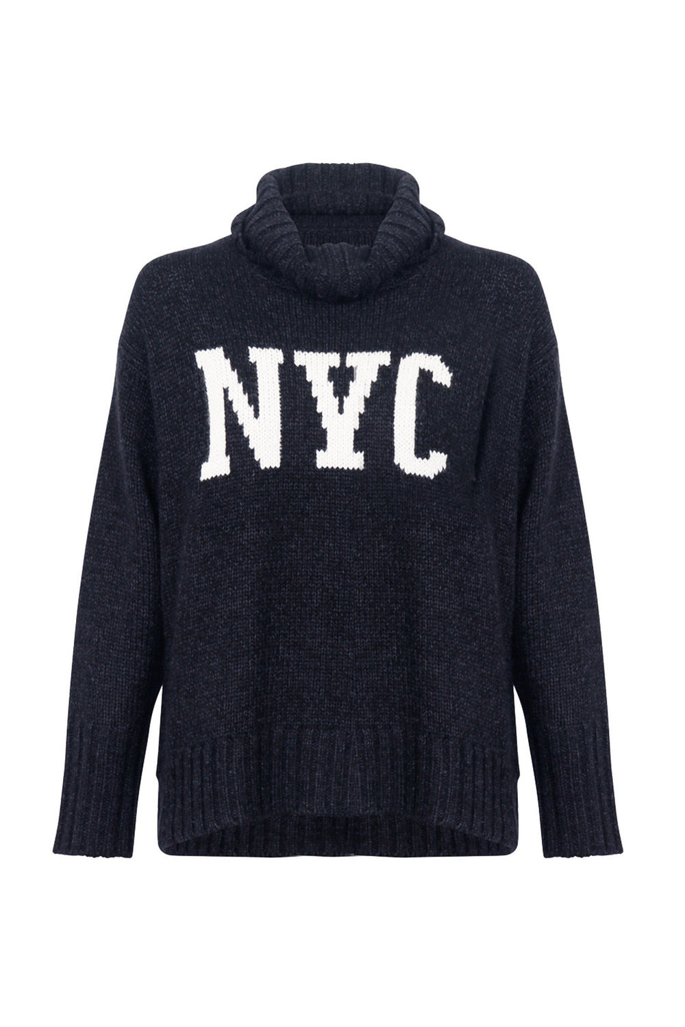 [TEST] NYC Text High Neck Knit