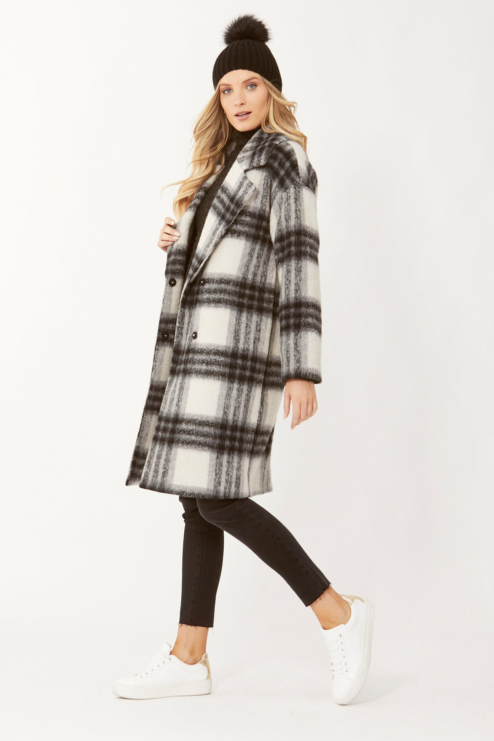 [TEST] Rani Check Car Coat