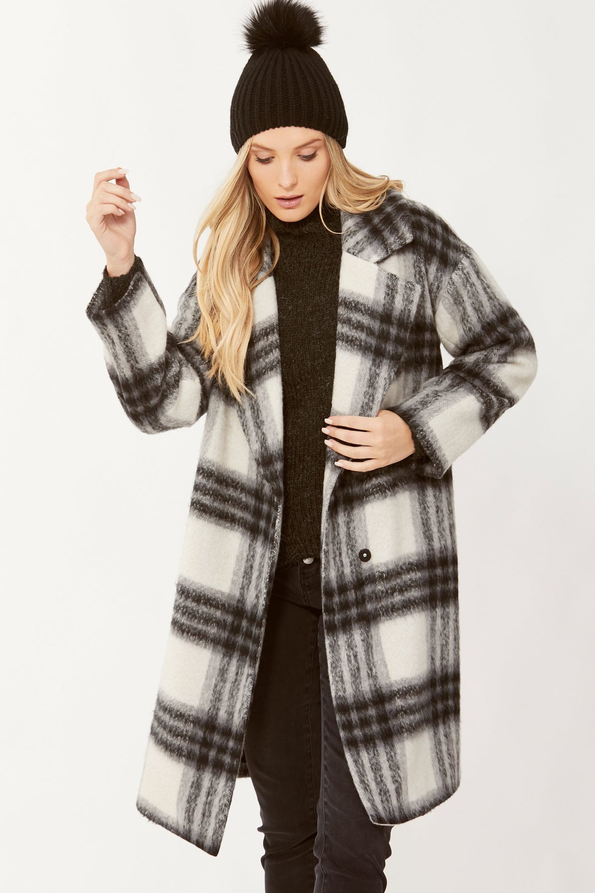 [TEST] Rani Check Car Coat