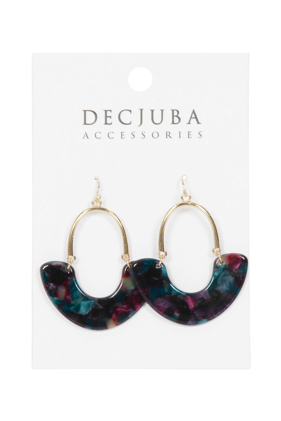 [TEST] Gabby Half Resin Oval Earrings