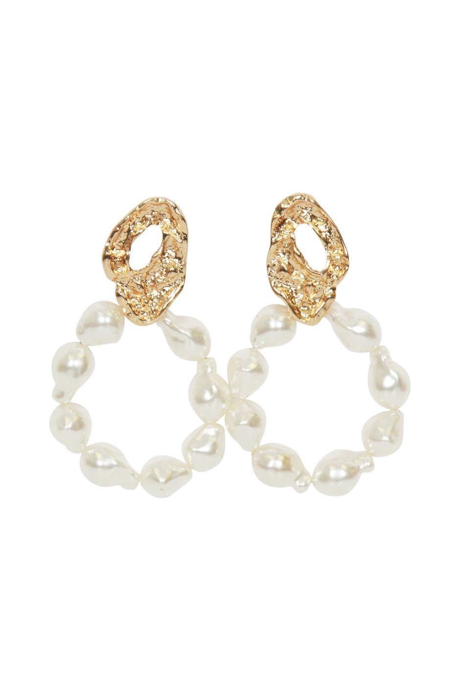 [TEST] Faye Pearl Circle Earrings