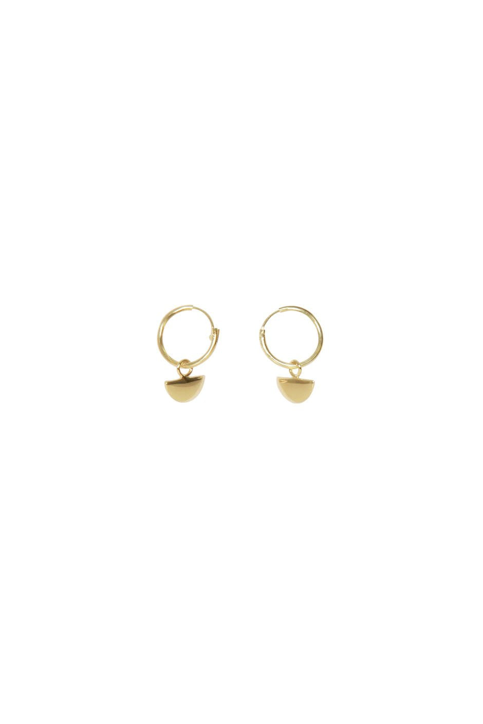 [TEST] Half Circle Drop Hoop Earrings