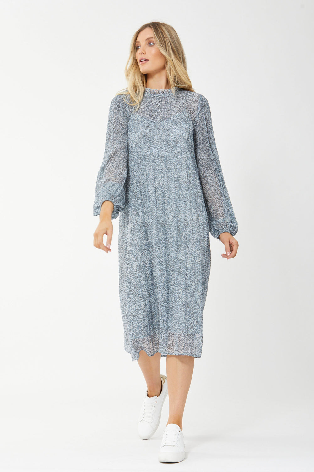 [TEST] Viktoria Pleated Midi Dress