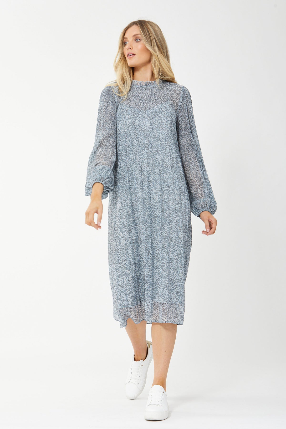 [TEST] Viktoria Pleated Midi Dress
