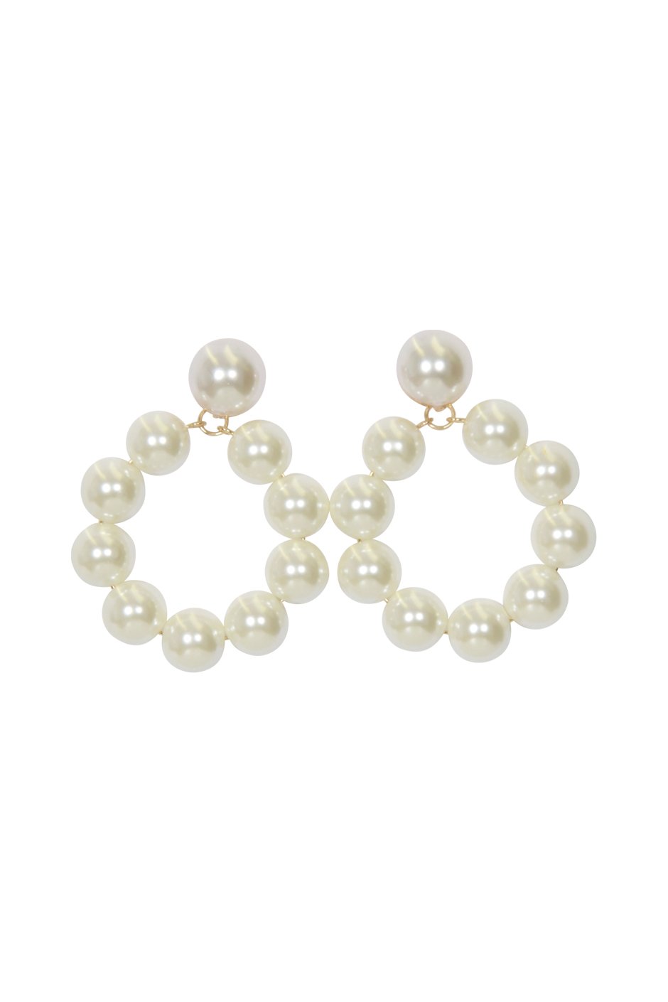 [TEST] Hudson Pearl Circle Earrings