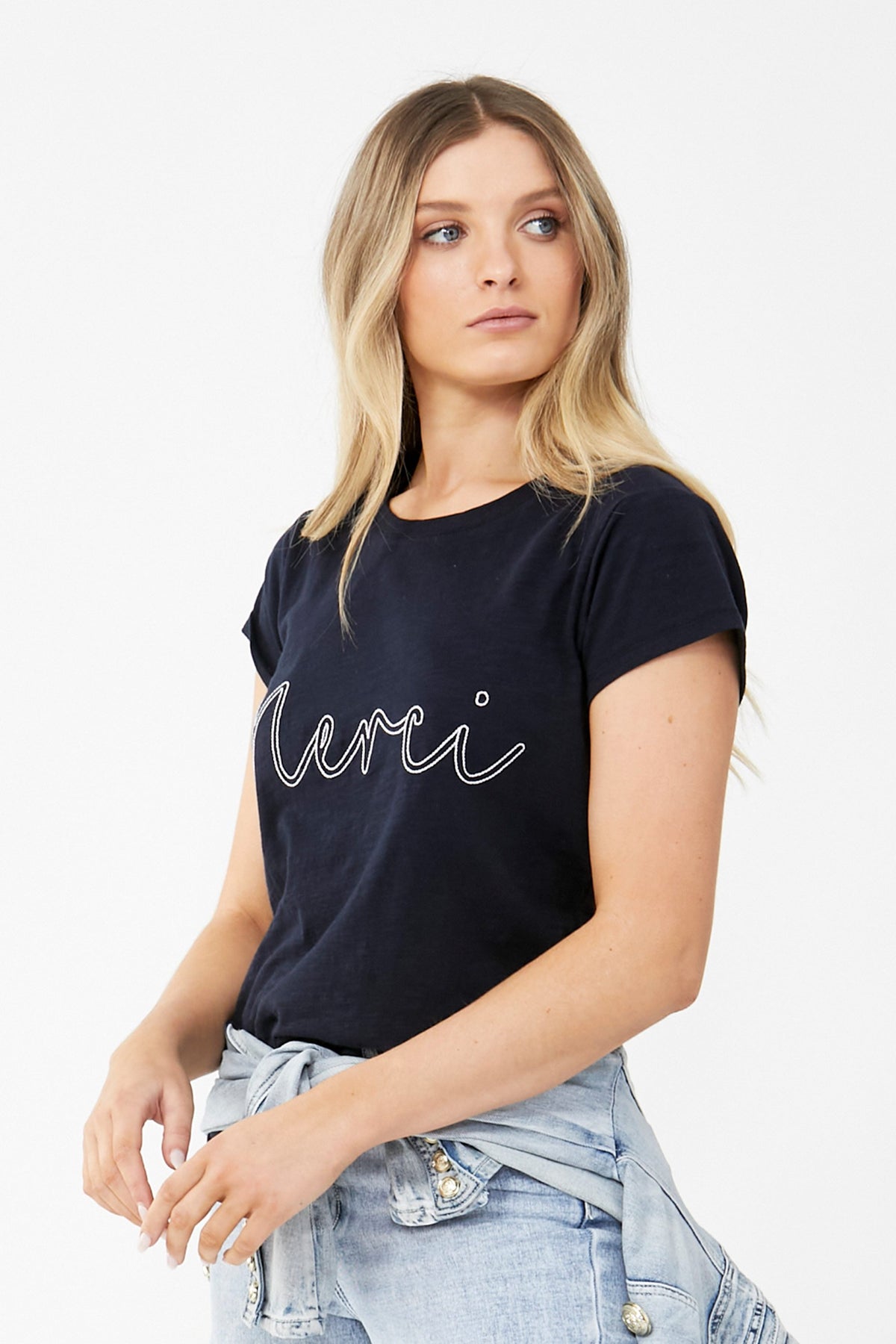 [TEST] Merci Embroidered Tee