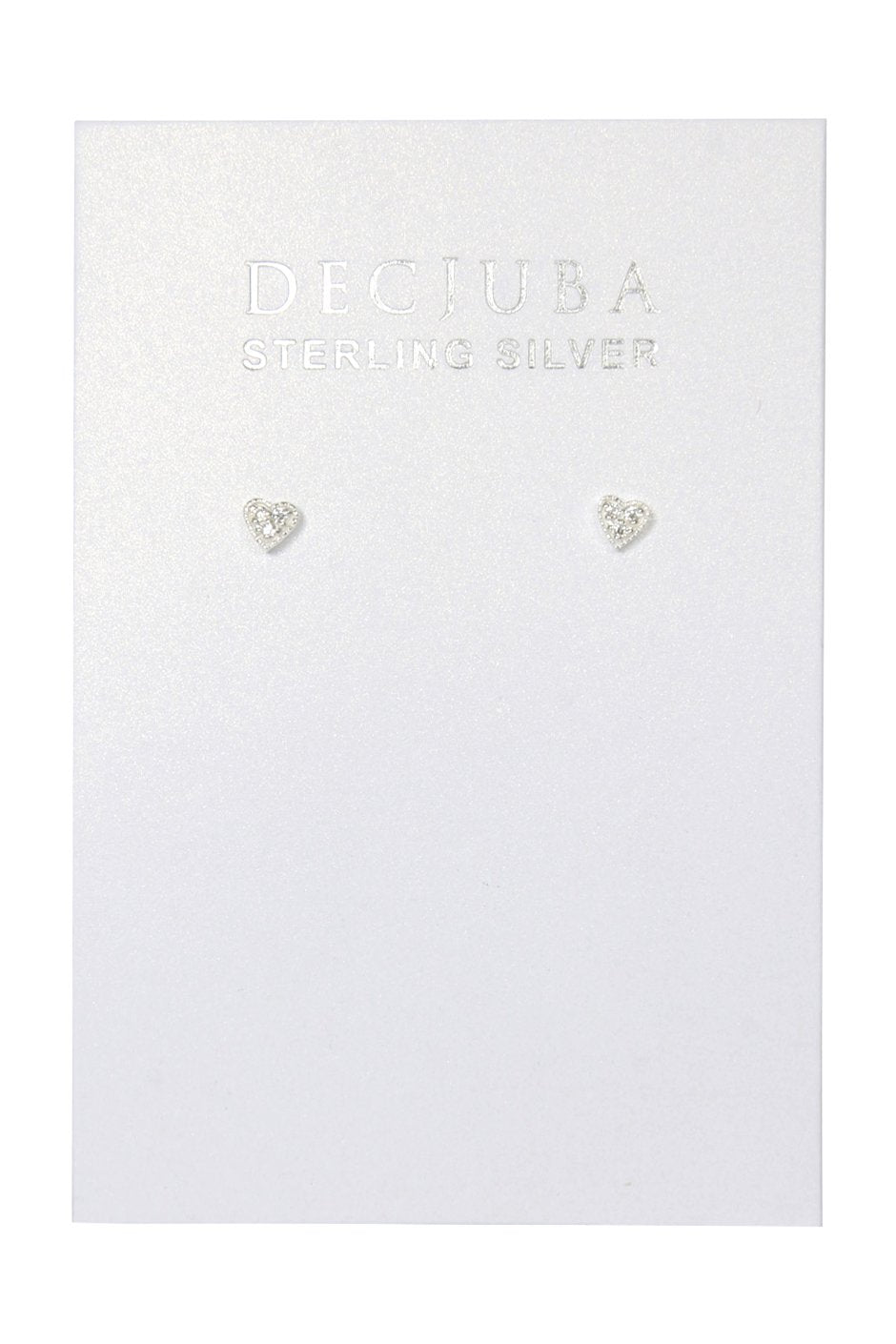 [TEST] Stone Set Heart Stud Earrings