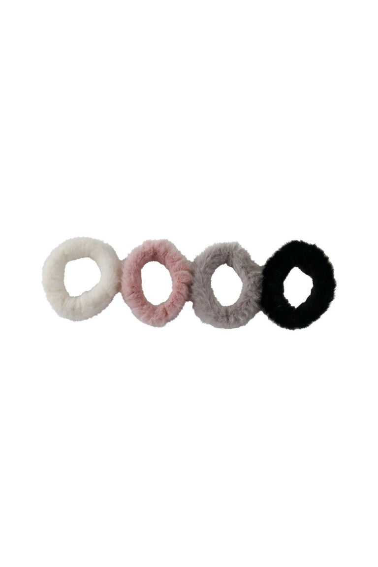 [TEST] 4 Small Fur Scrunchies