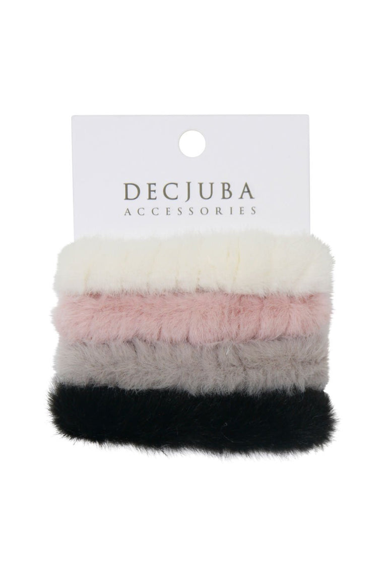 [TEST] 4 Small Fur Scrunchies