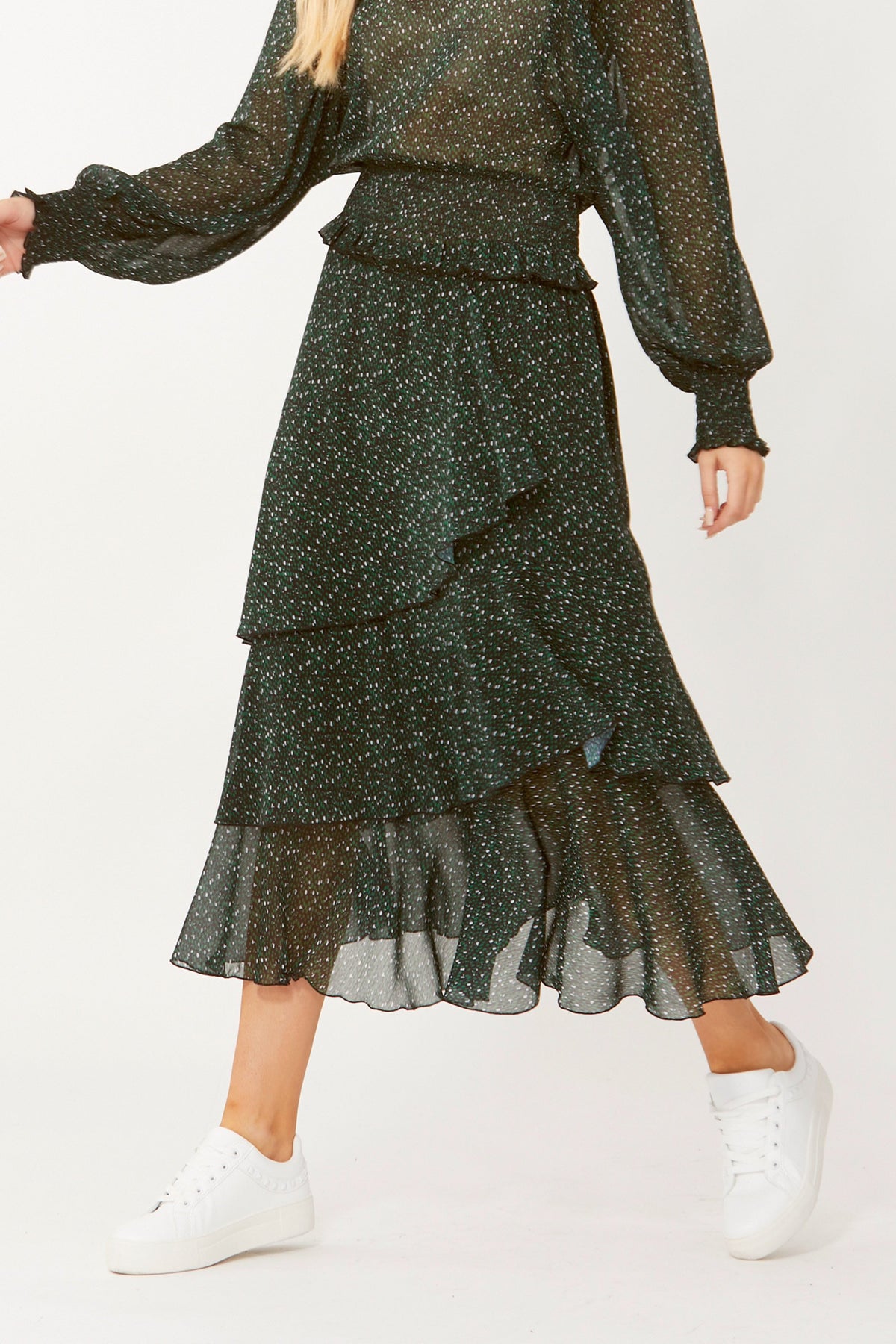[TEST] Alyce Ruffle Midi Skirt