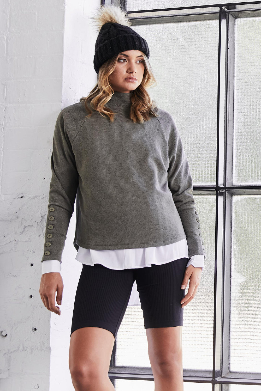 [TEST] Jane Button Detail Top