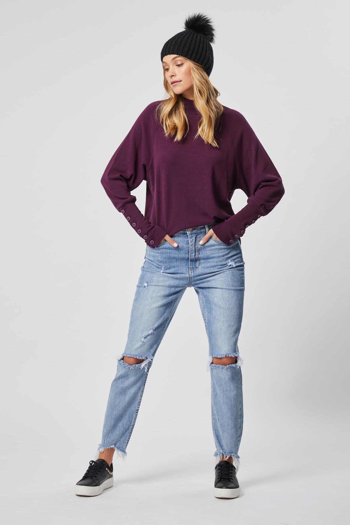 [TEST] Jane Button Detail Top