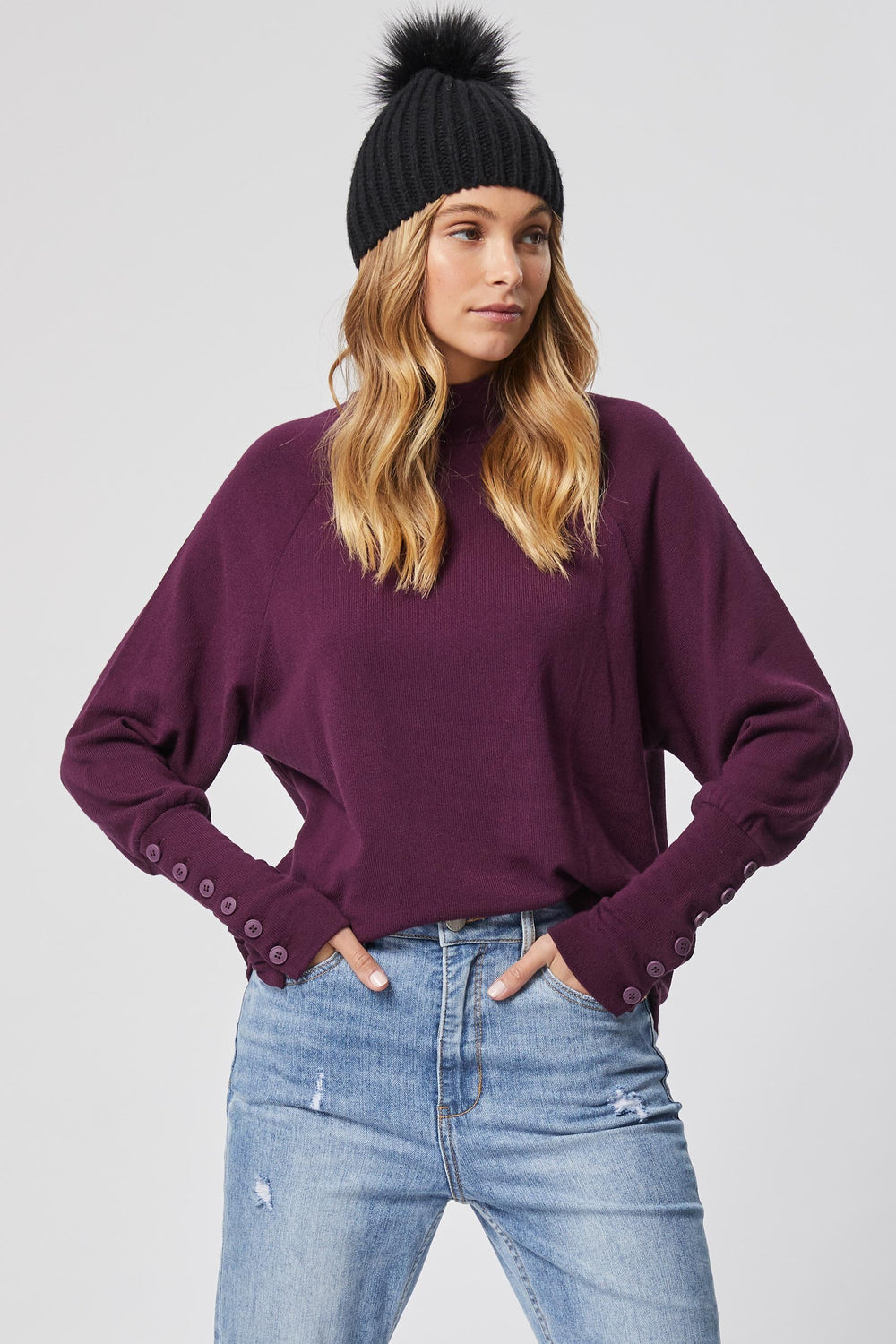 [TEST] Jane Button Detail Top