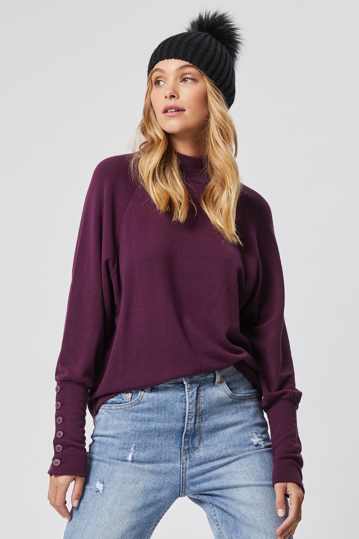 [TEST] Jane Button Detail Top