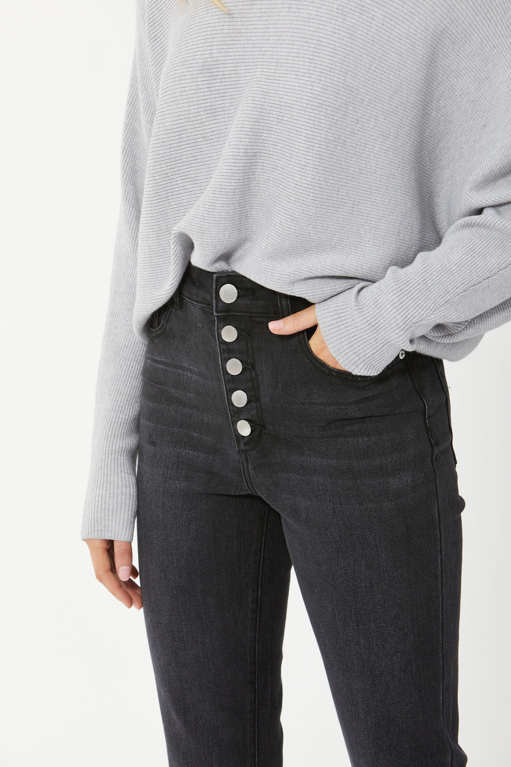 [TEST] Becky Button Fly Straight Jean