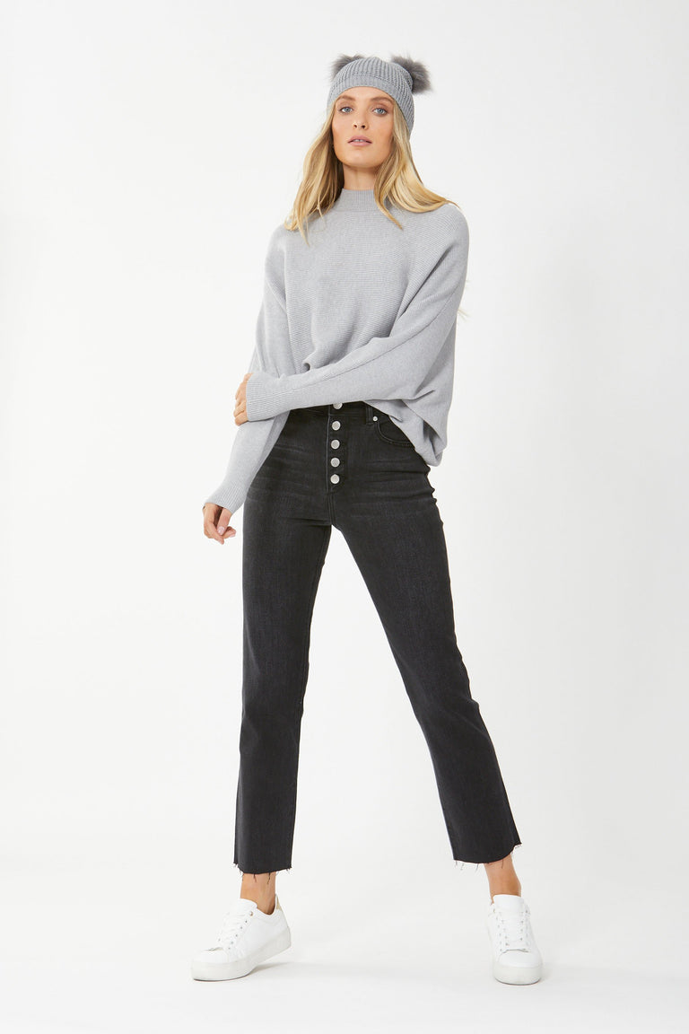 [TEST] Becky Button Fly Straight Jean