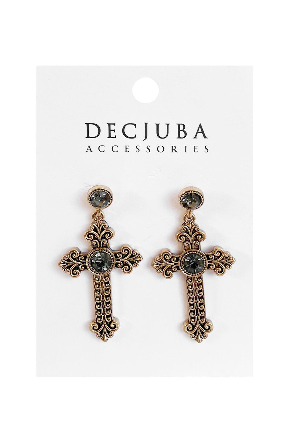 [TEST] Idina Cross Earrings