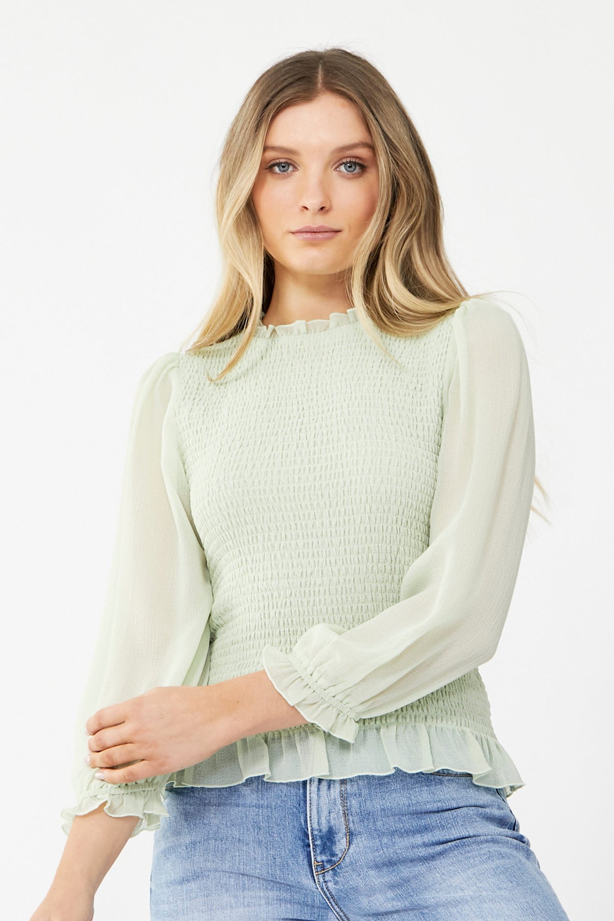 [TEST] Indy Shirred Blouse