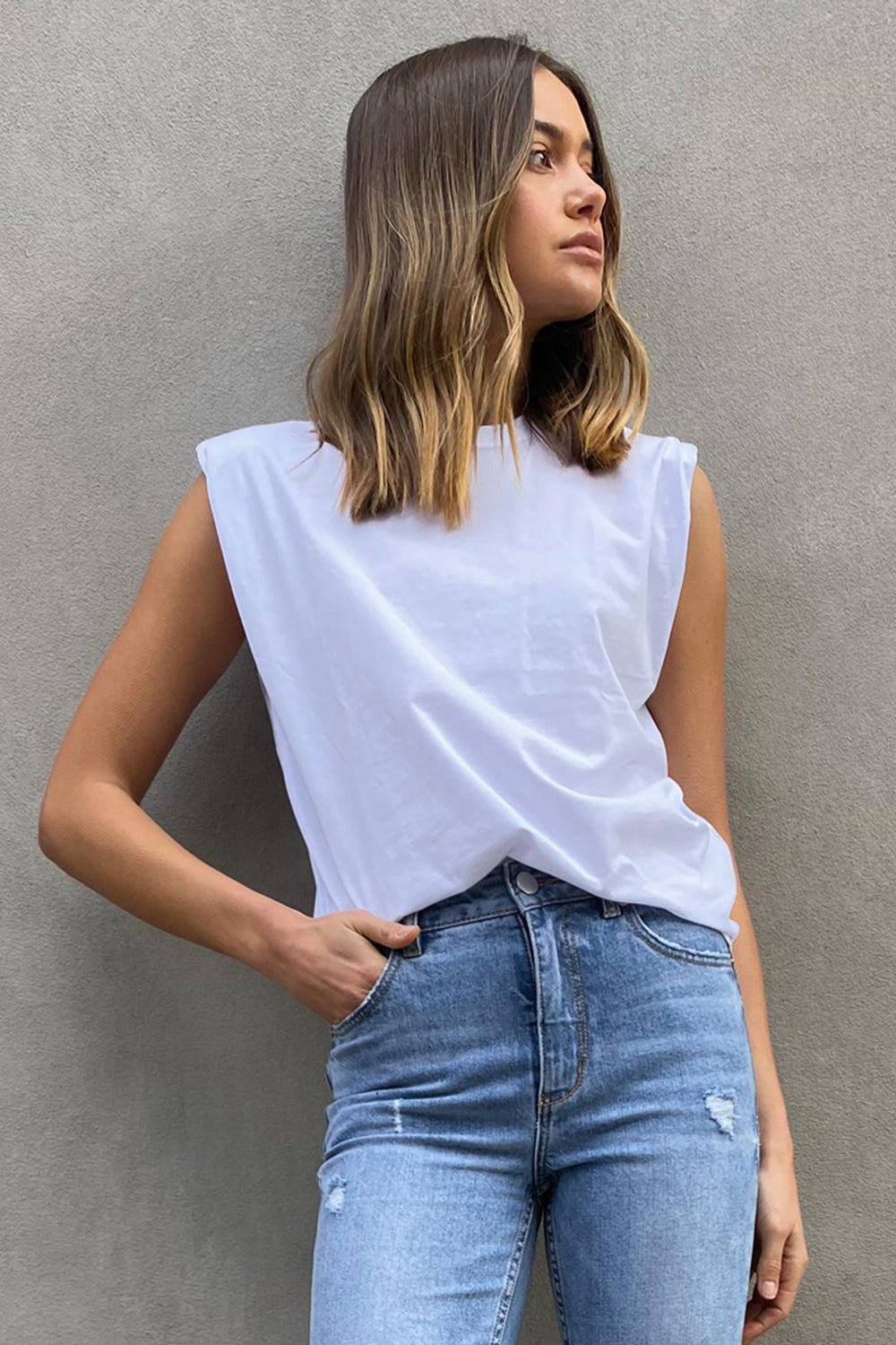 [TEST] Dani Shoulder Detail Tee