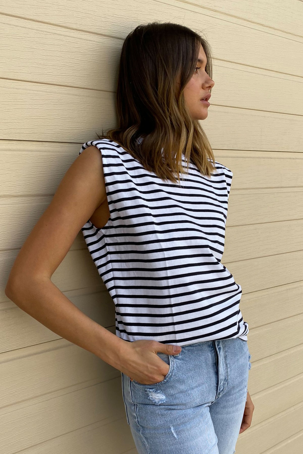 [TEST] Dani Shoulder Detail Tee