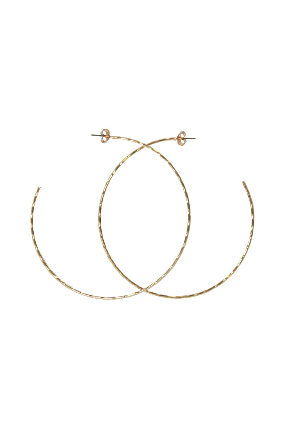 [TEST] Irene Textured Hoop Earrings