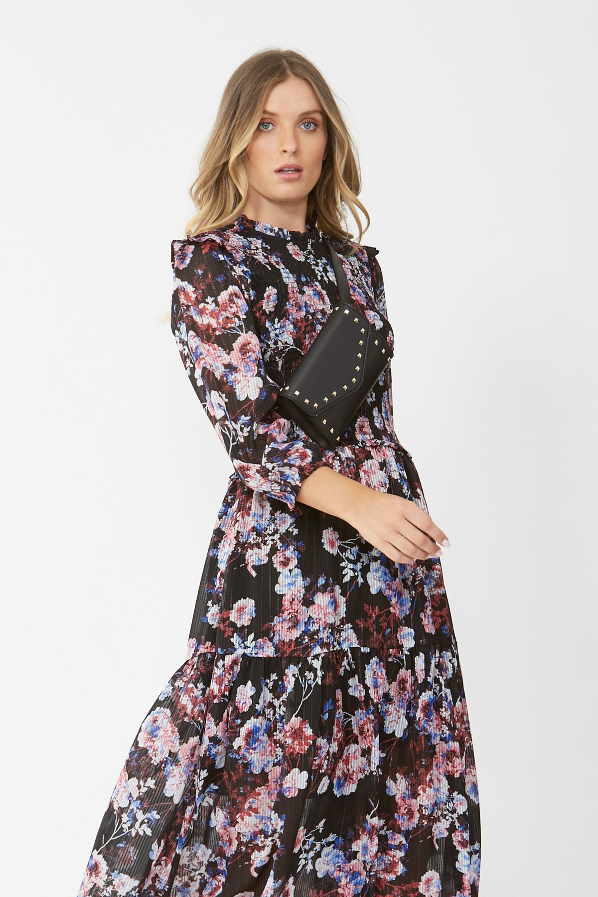 [TEST] Bonnie Shirred Midi Dress