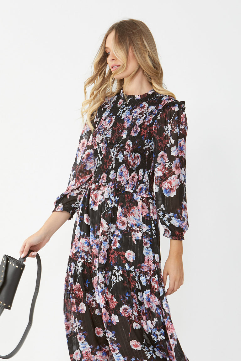 [TEST] Bonnie Shirred Midi Dress