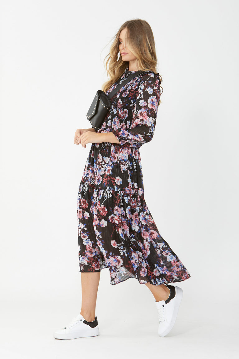 [TEST] Bonnie Shirred Midi Dress