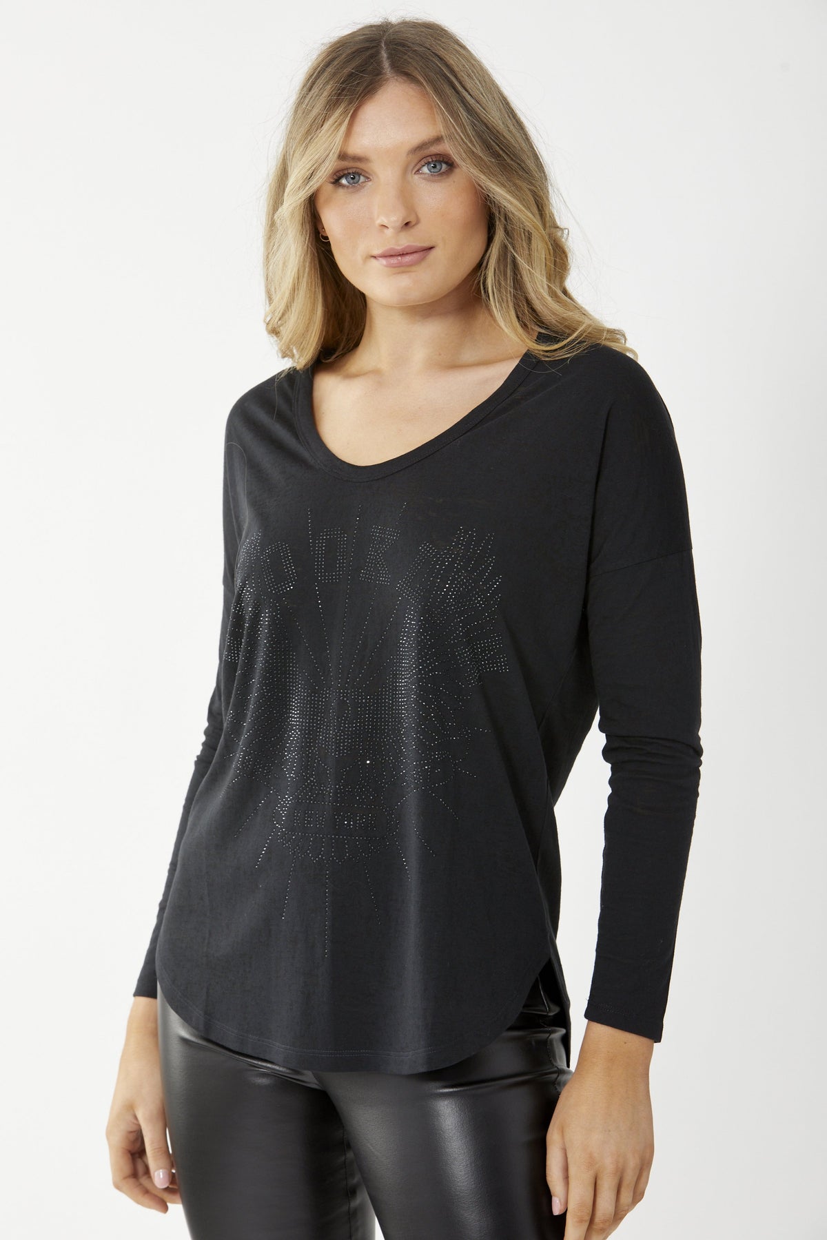 [TEST] Brooklyn Long Sleeve Stud Tee