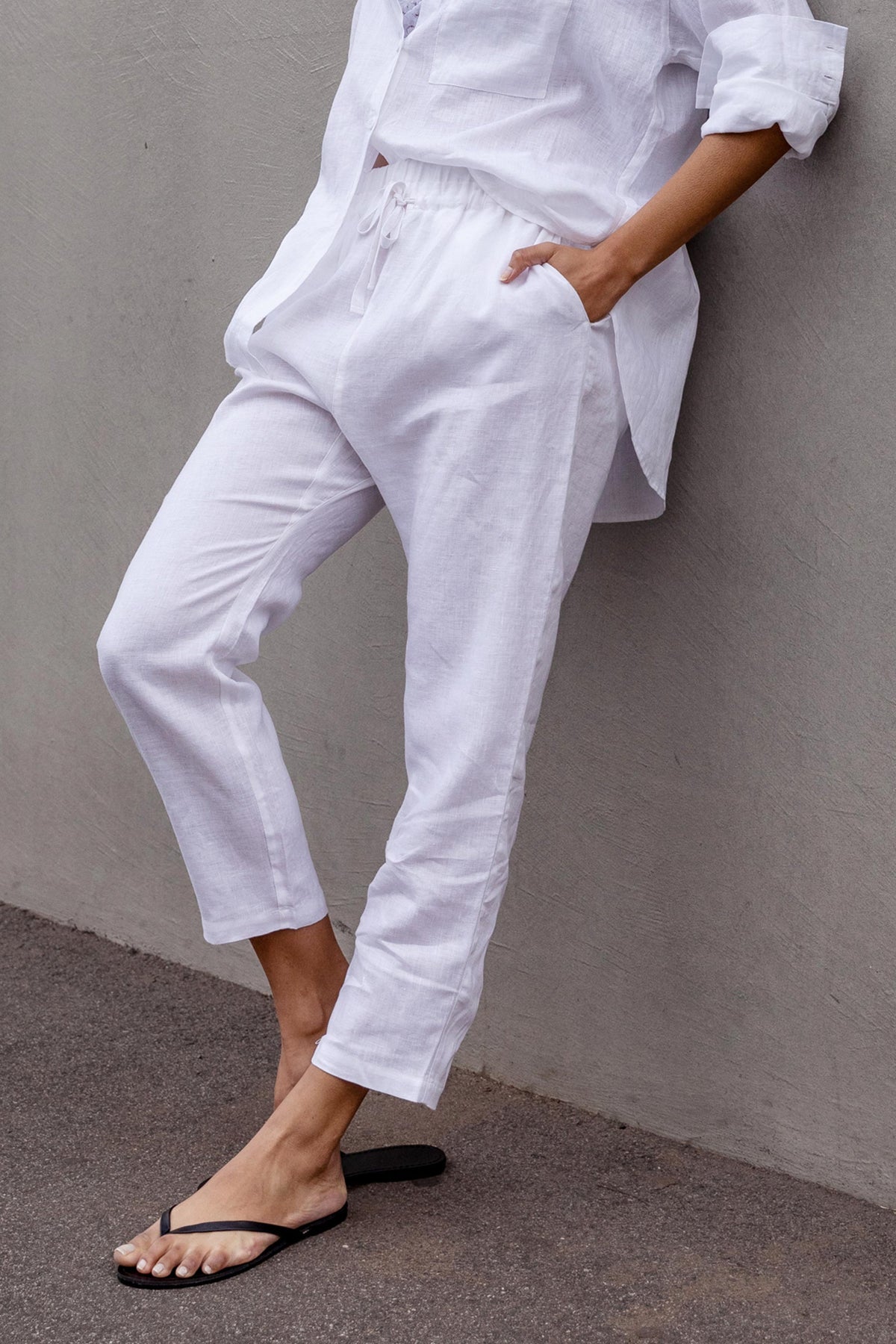 [TEST] D-Luxe Linen Drop Crotch Pant