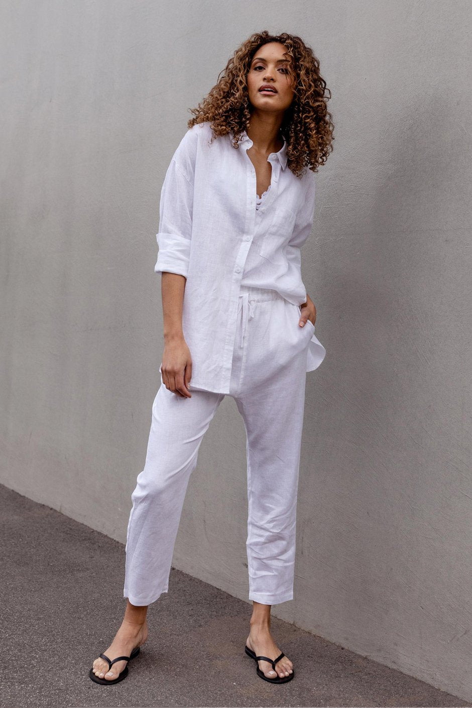 [TEST] D-Luxe Linen Drop Crotch Pant