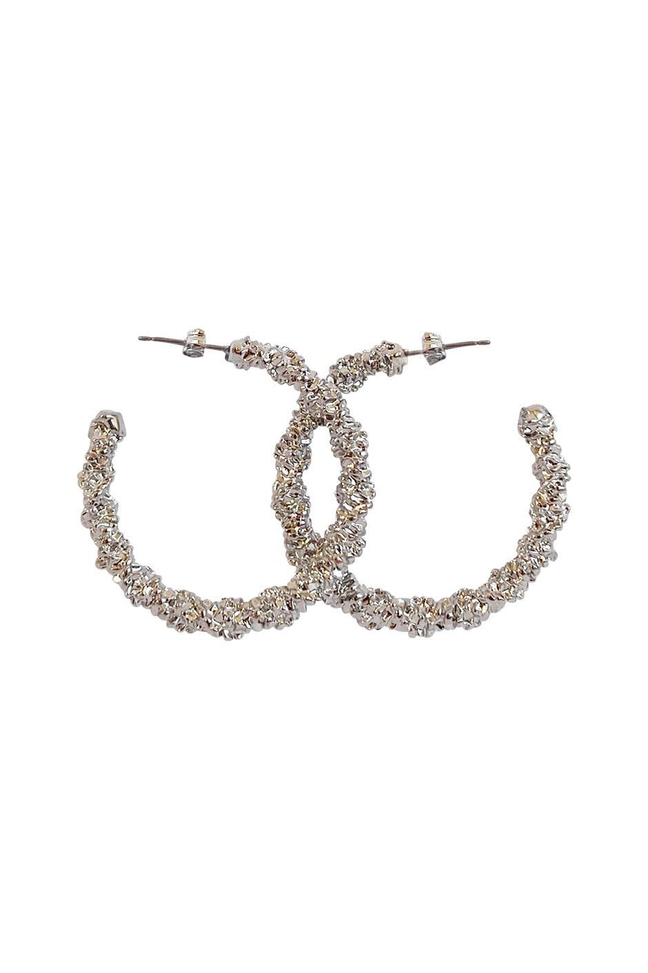 [TEST] Iris Crushed Hoop Earrings
