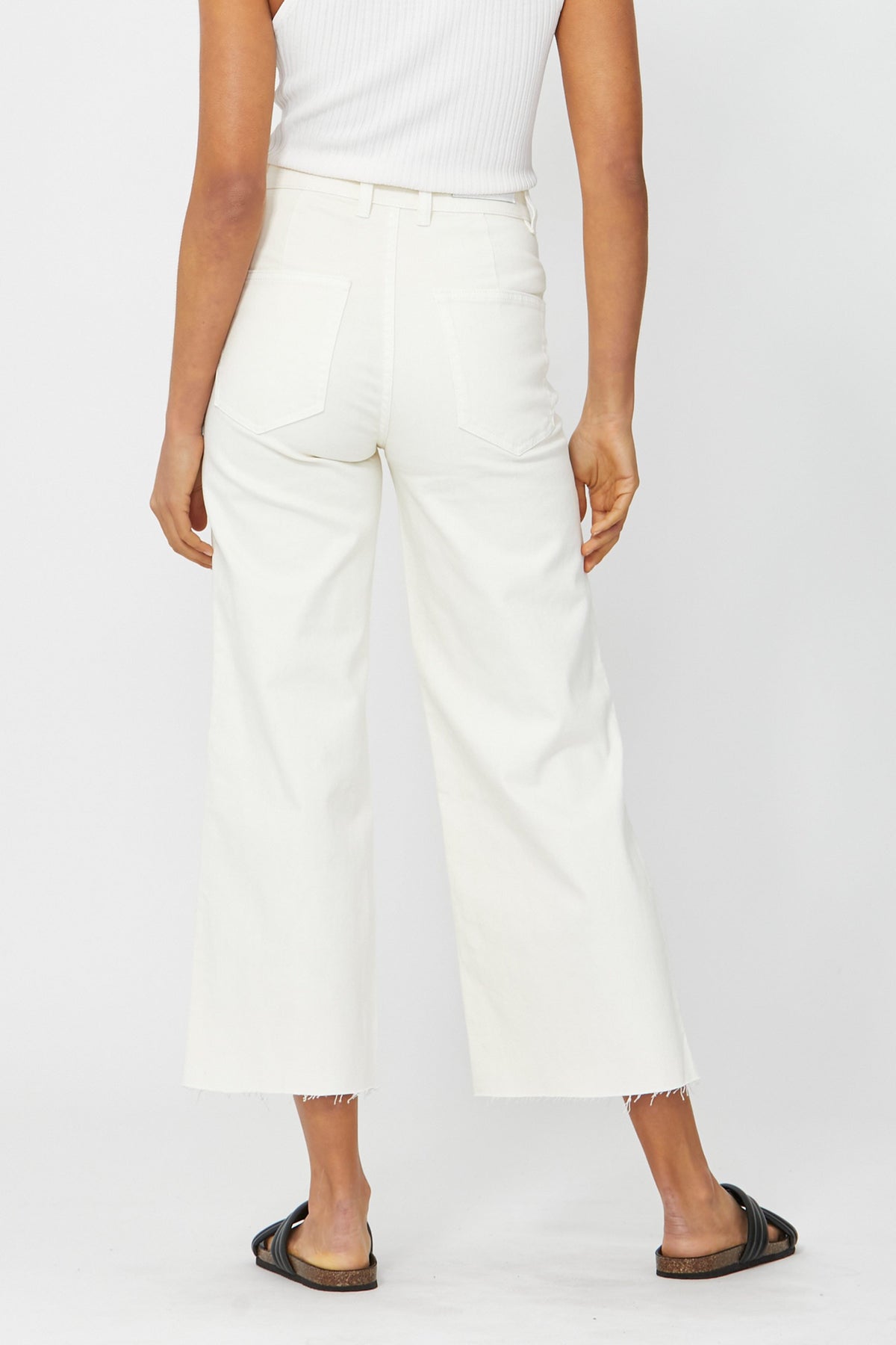 [TEST] Oxford Wide Leg Crop Pant