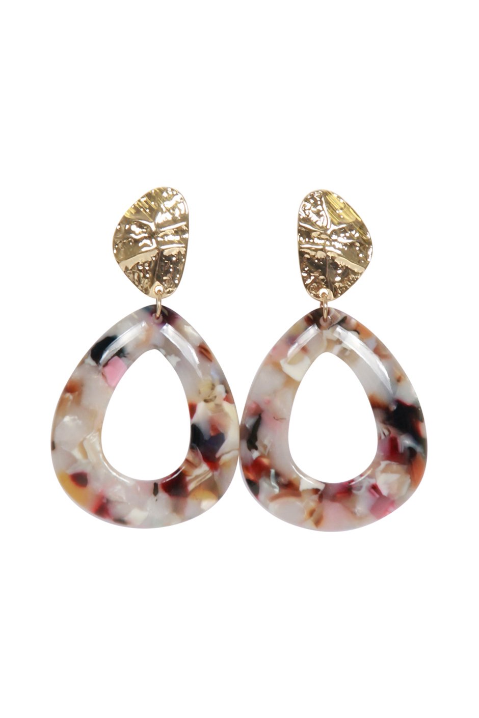 [TEST] Textured Resin Circle Earrings
