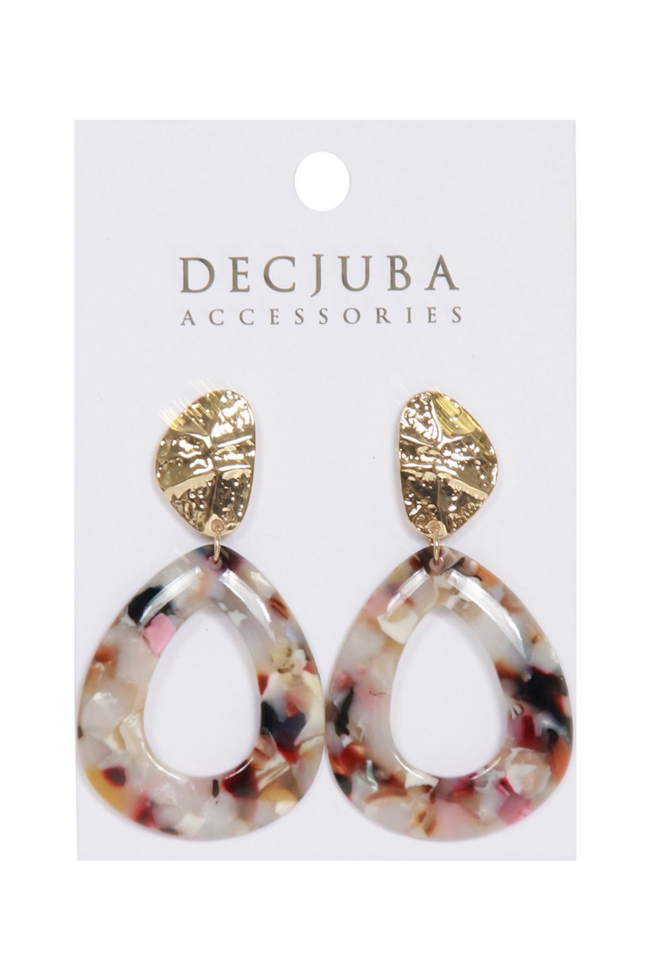 [TEST] Textured Resin Circle Earrings