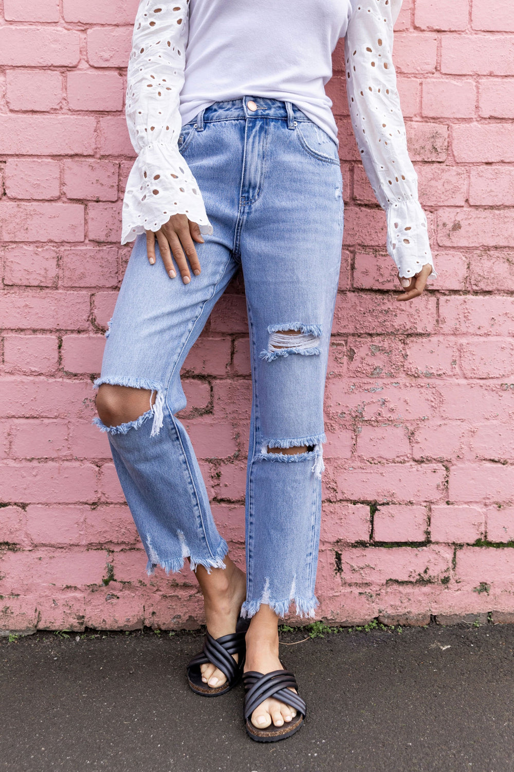 [TEST] Courtney Rigid Ripped Jean