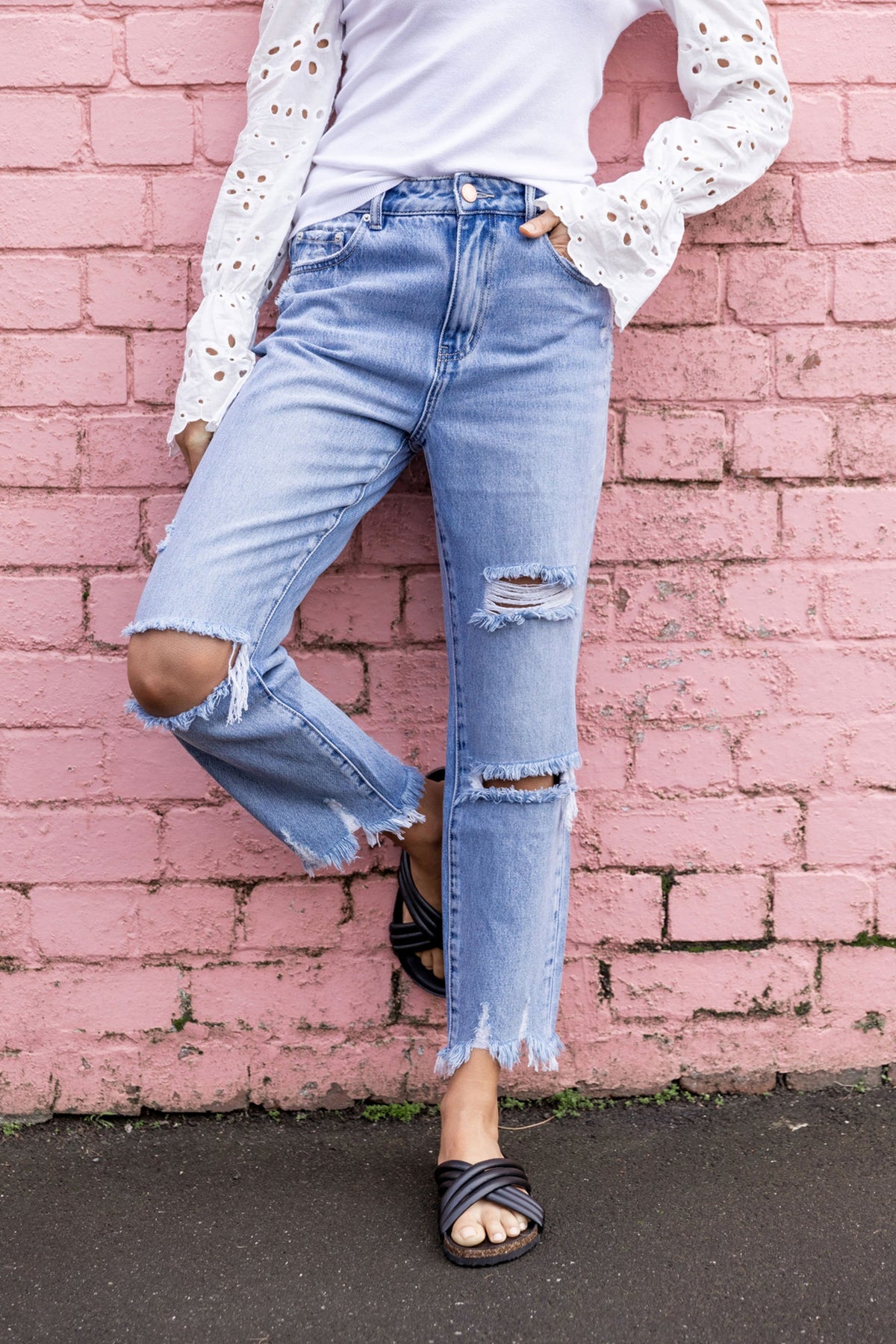 [TEST] Courtney Rigid Ripped Jean