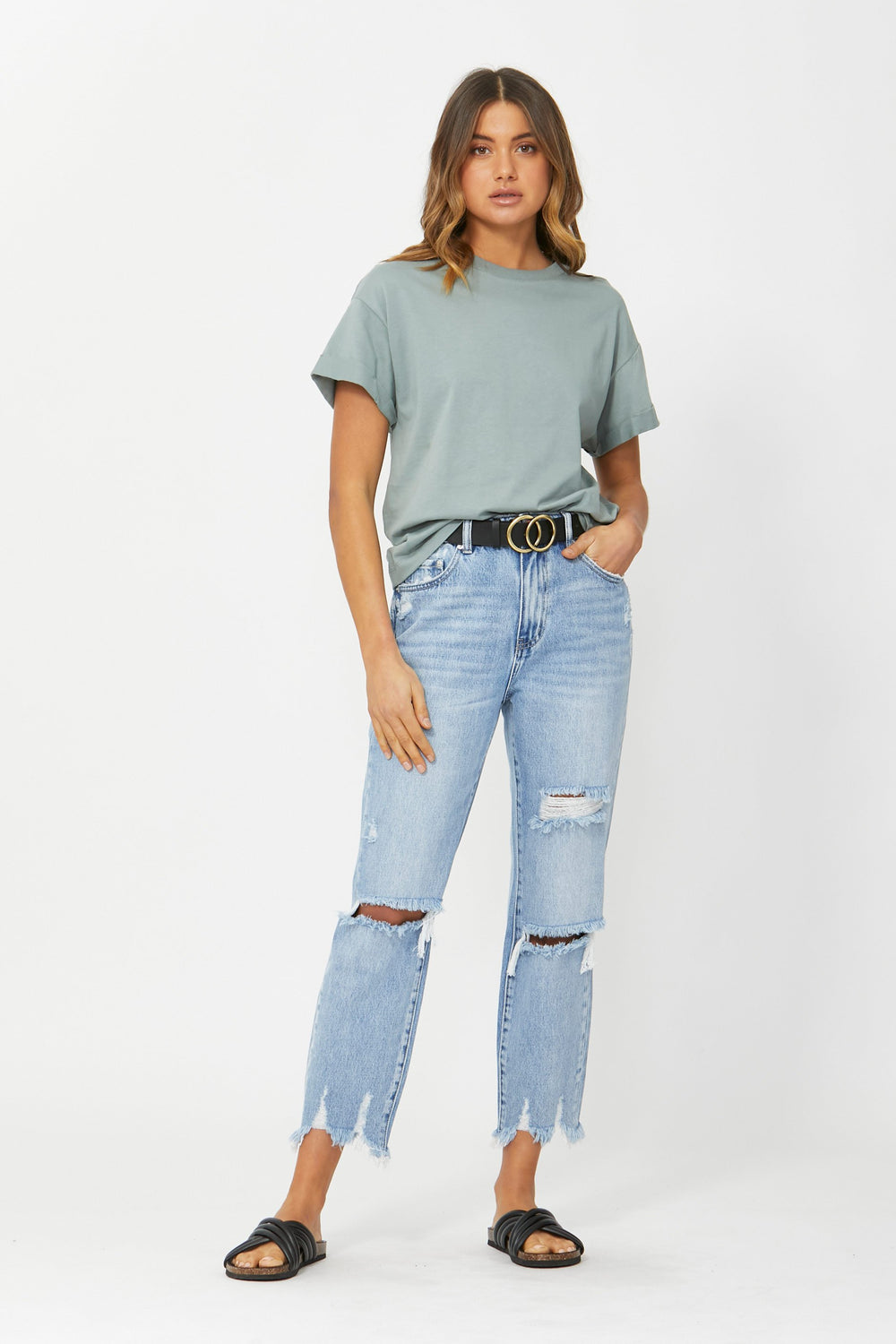 [TEST] Courtney Rigid Ripped Jean
