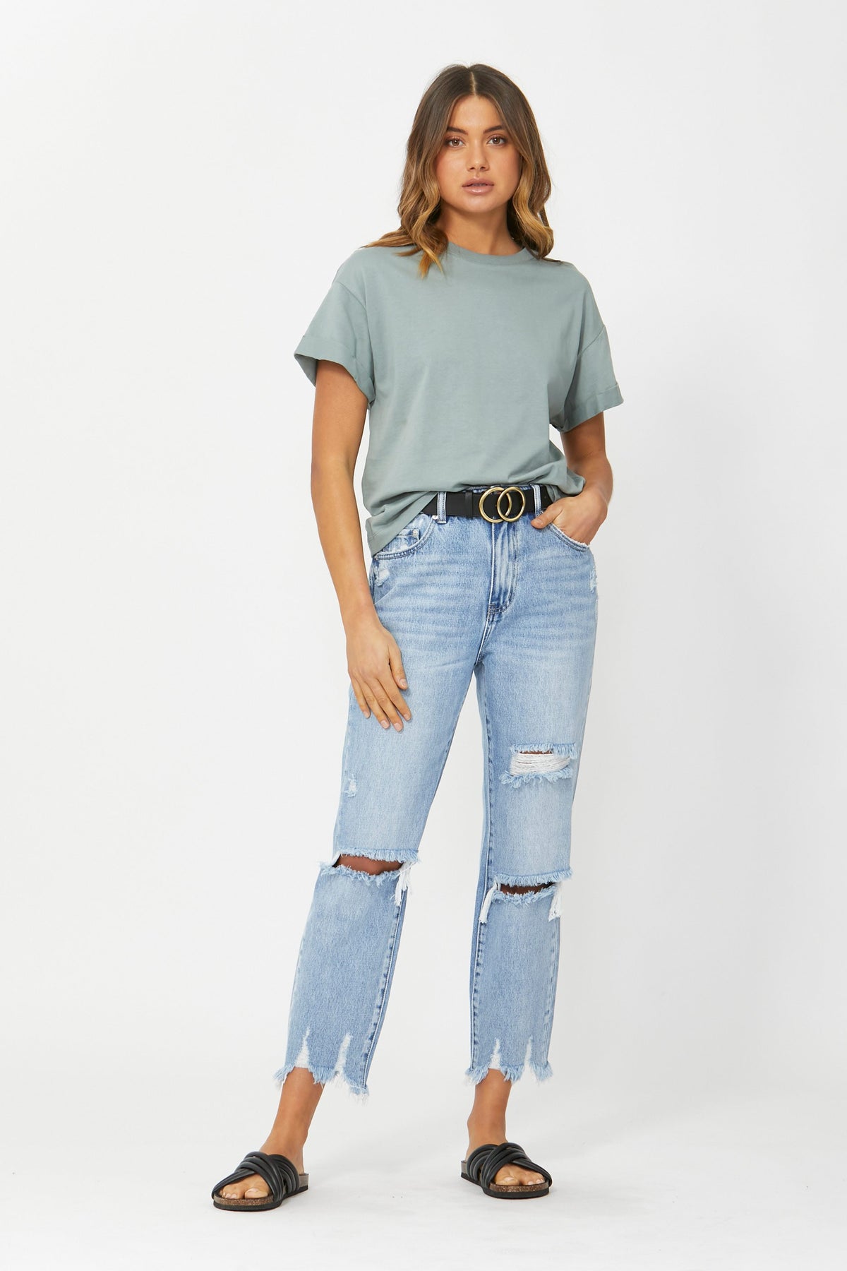 [TEST] Courtney Rigid Ripped Jean