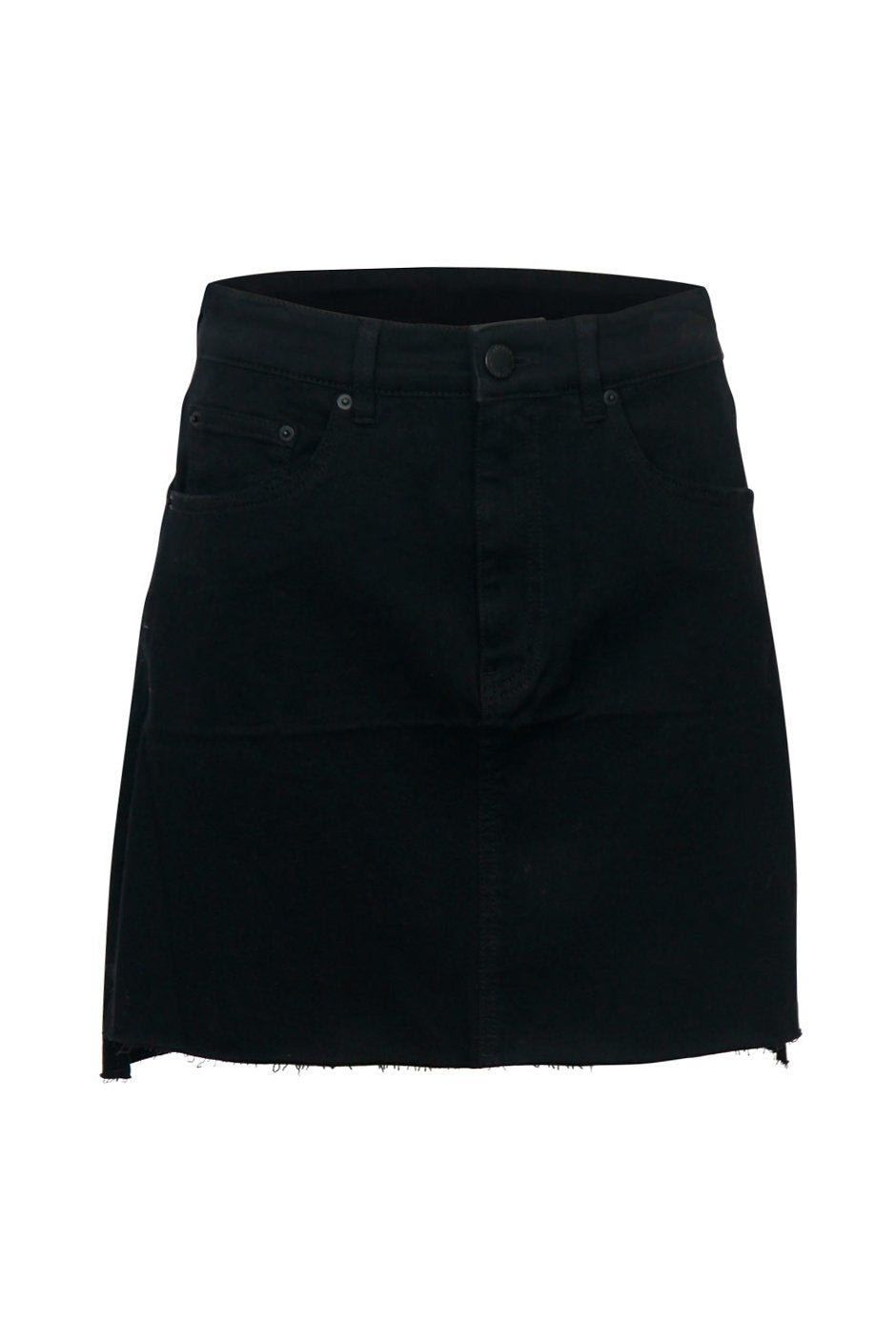 [TEST] Gina Stepped Hem Denim Skirt
