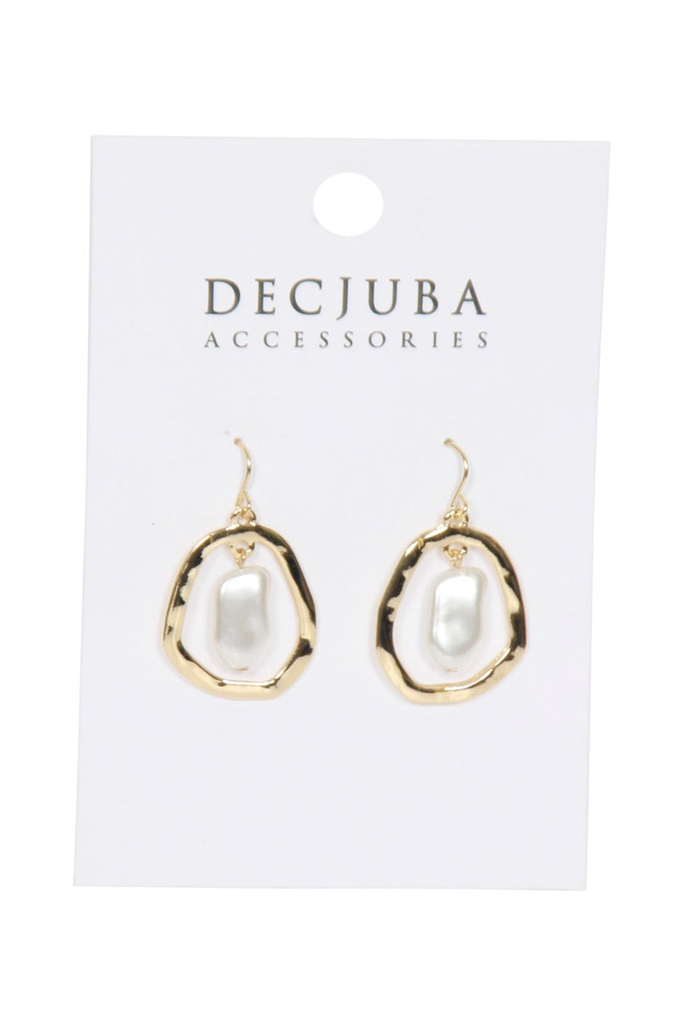 [TEST] Cass Pearl Circle Earrings