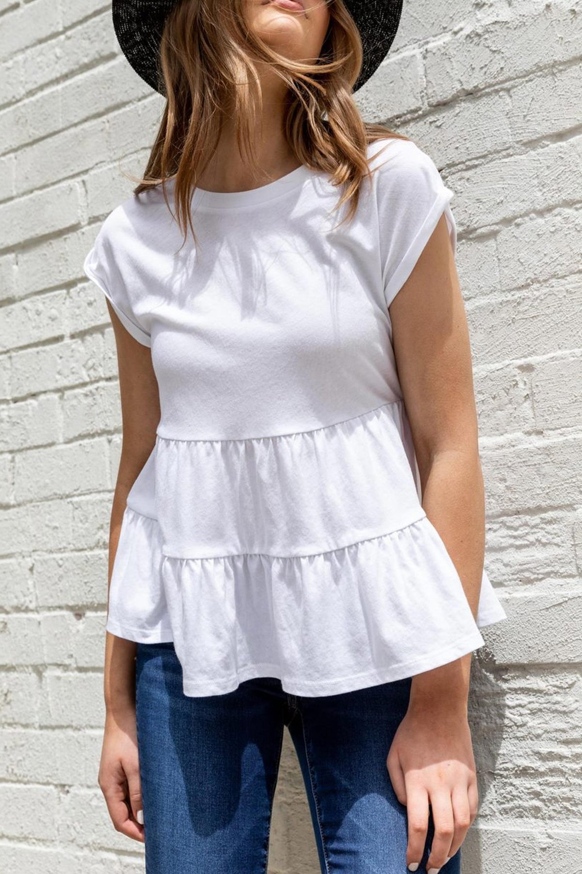 [TEST] Piper Frill Hem Tee