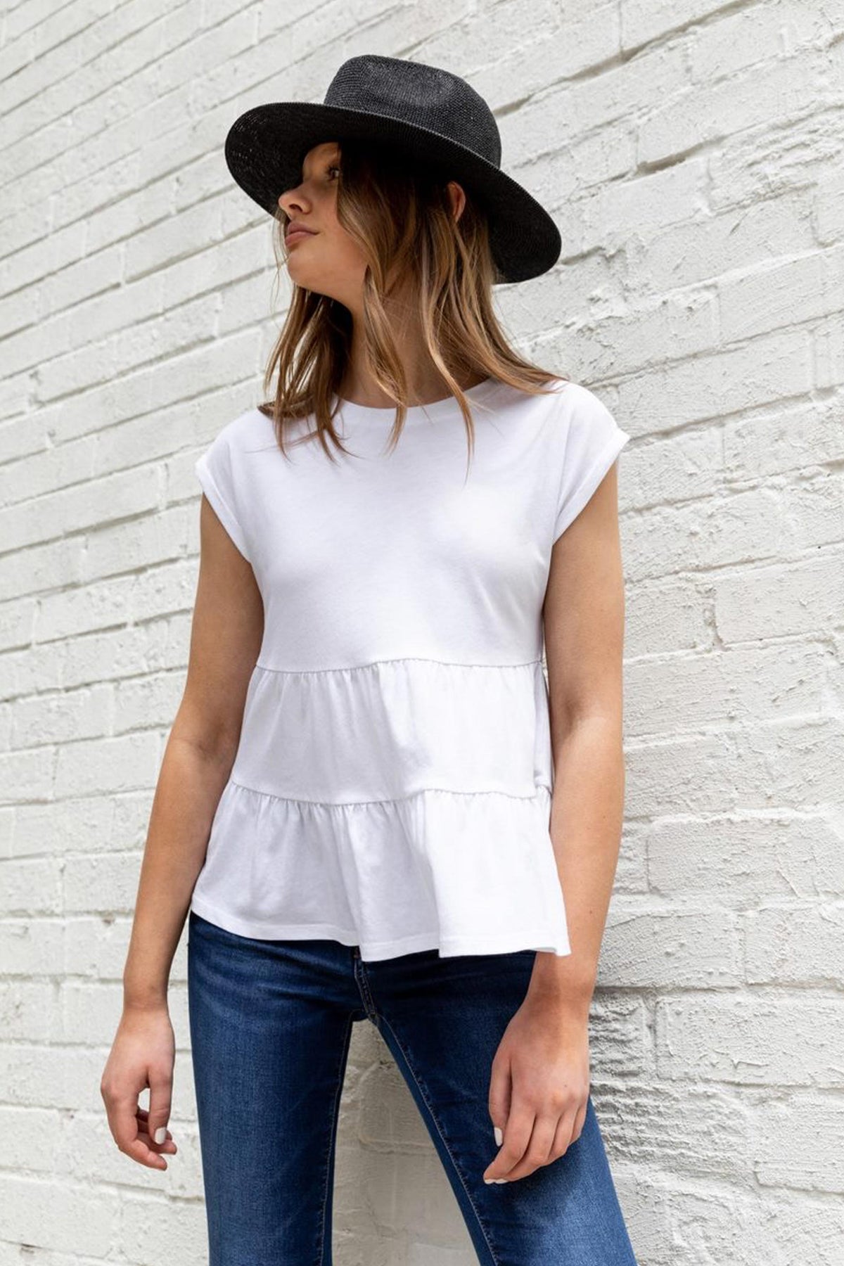 [TEST] Piper Frill Hem Tee