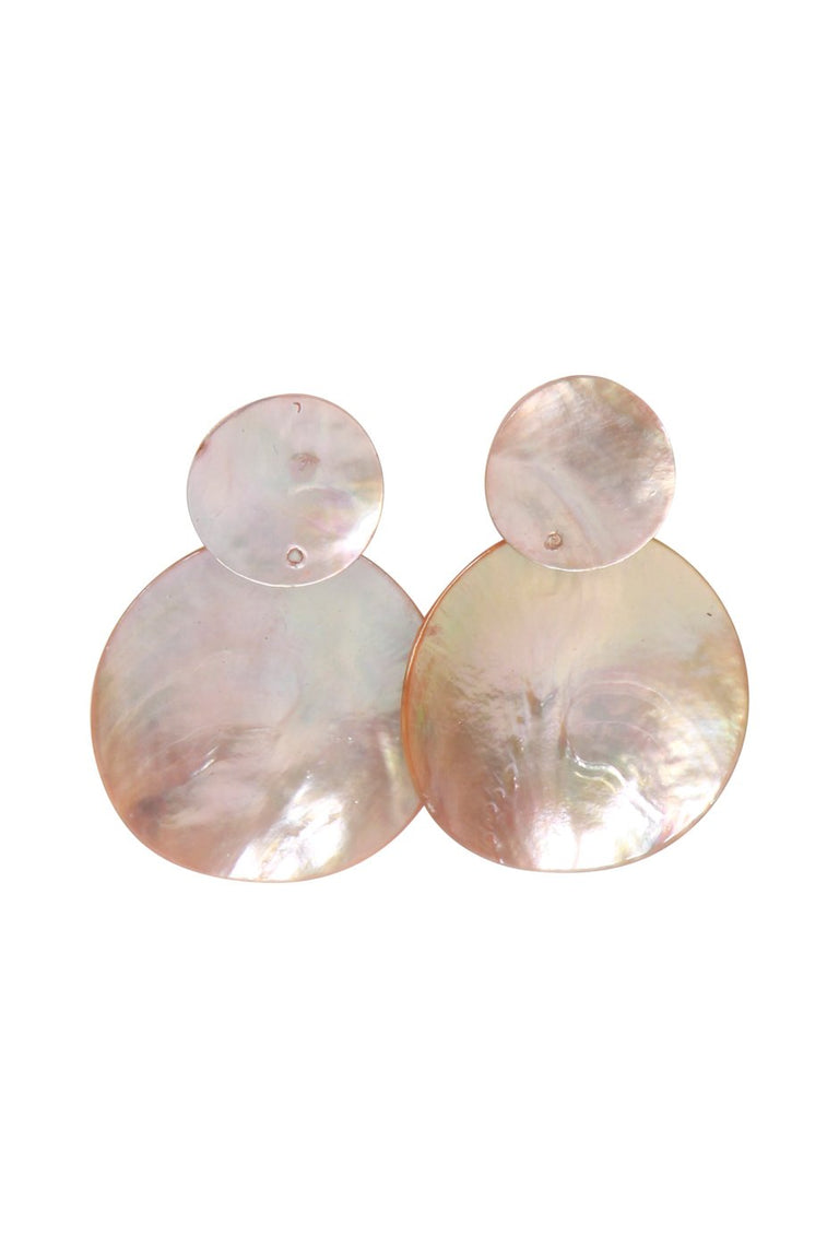 [TEST] Cyan Double Shell Earrings