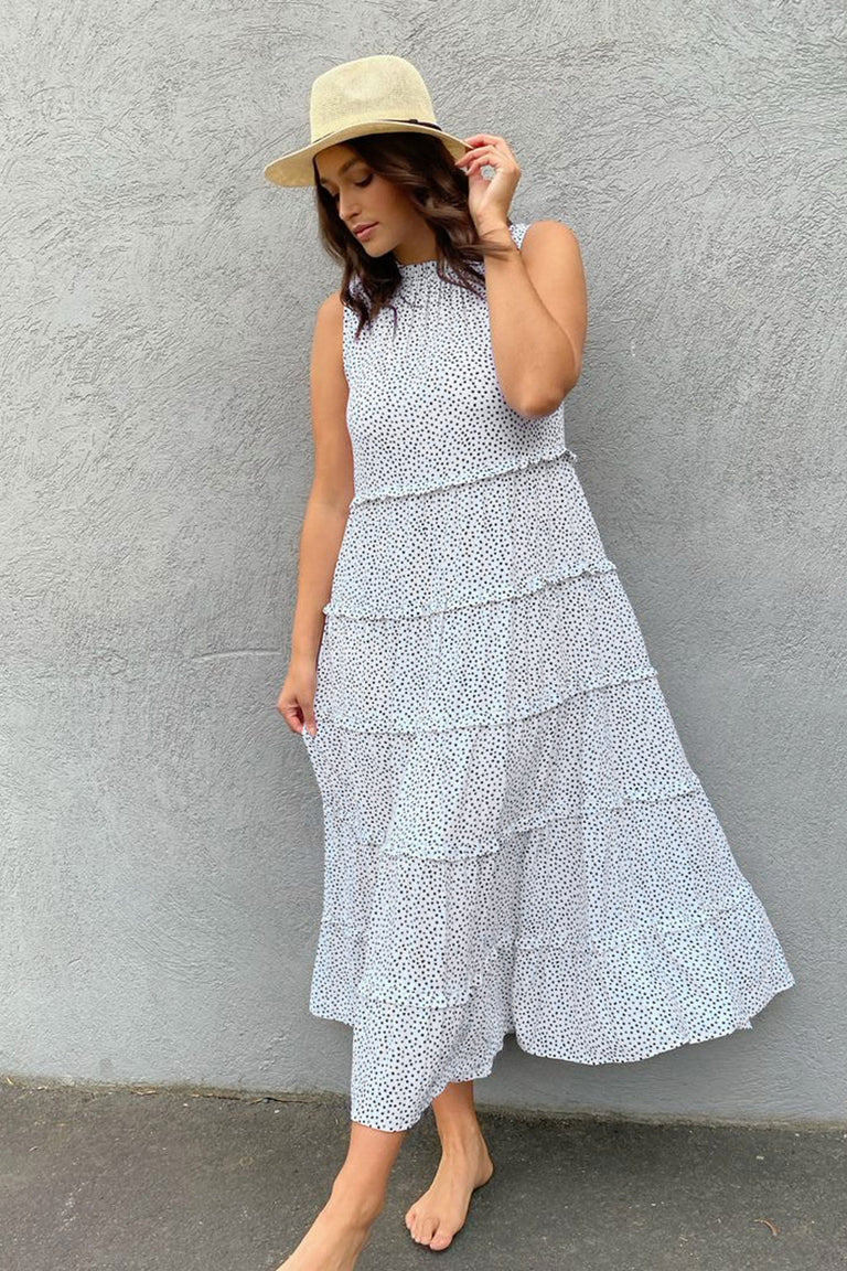 [TEST] Willa Ruffle Trim Maxi Dress