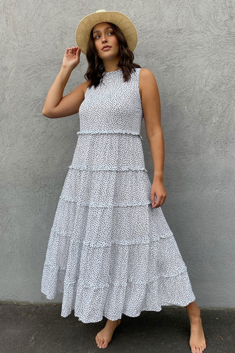 [TEST] Willa Ruffle Trim Maxi Dress