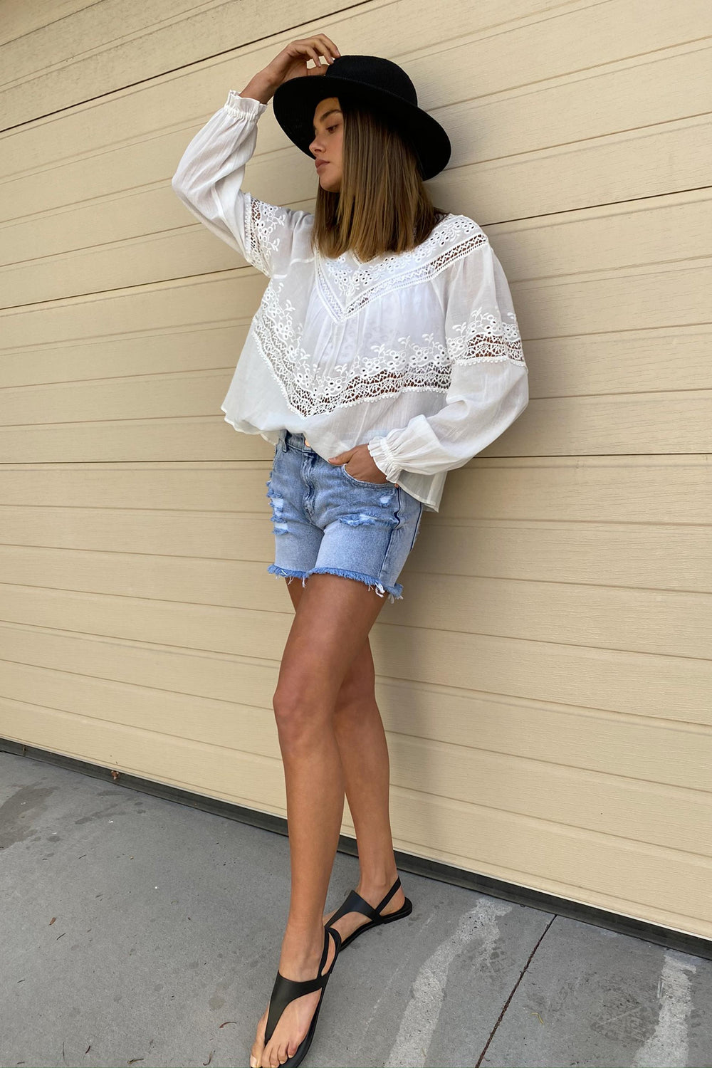 [TEST] Emma Lace Insert Blouse