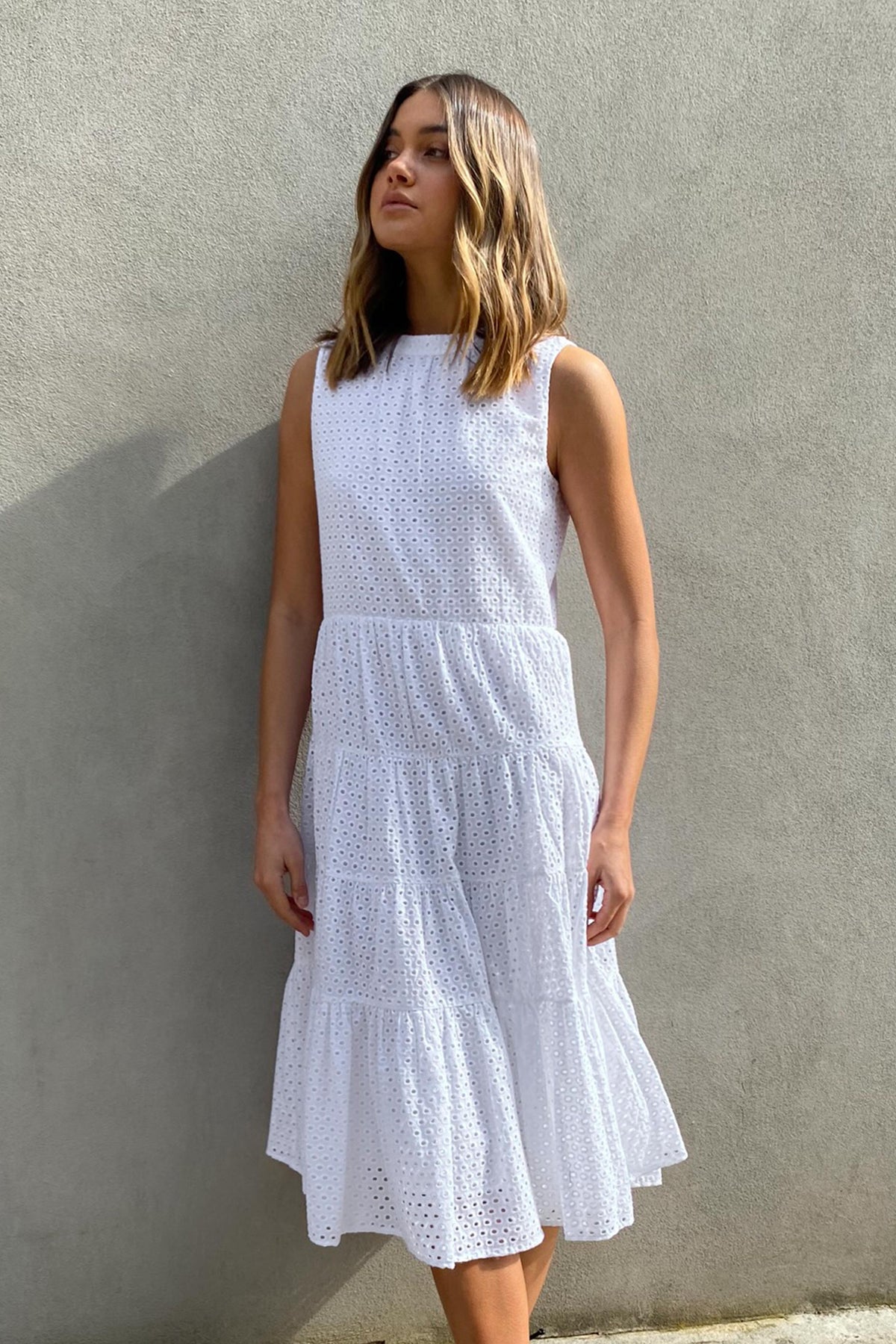 [TEST] Georgina Broderie Midi Dress