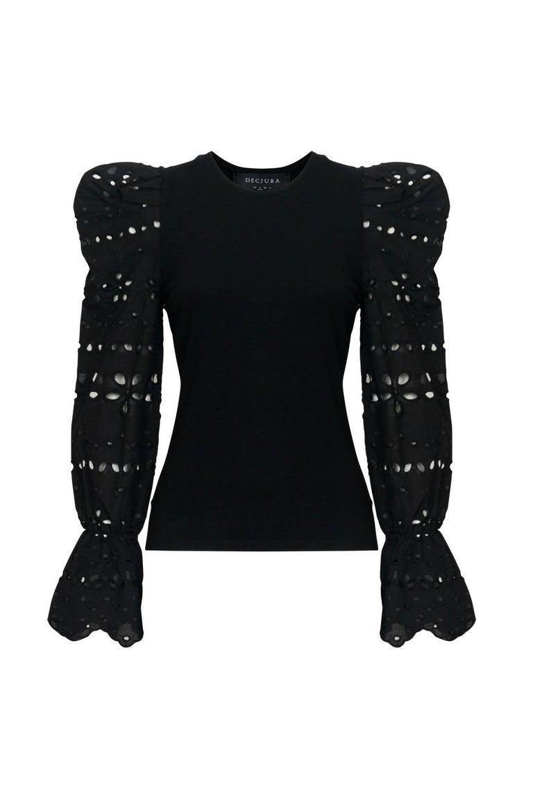 [TEST] Brie Broderie Sleeve Knit