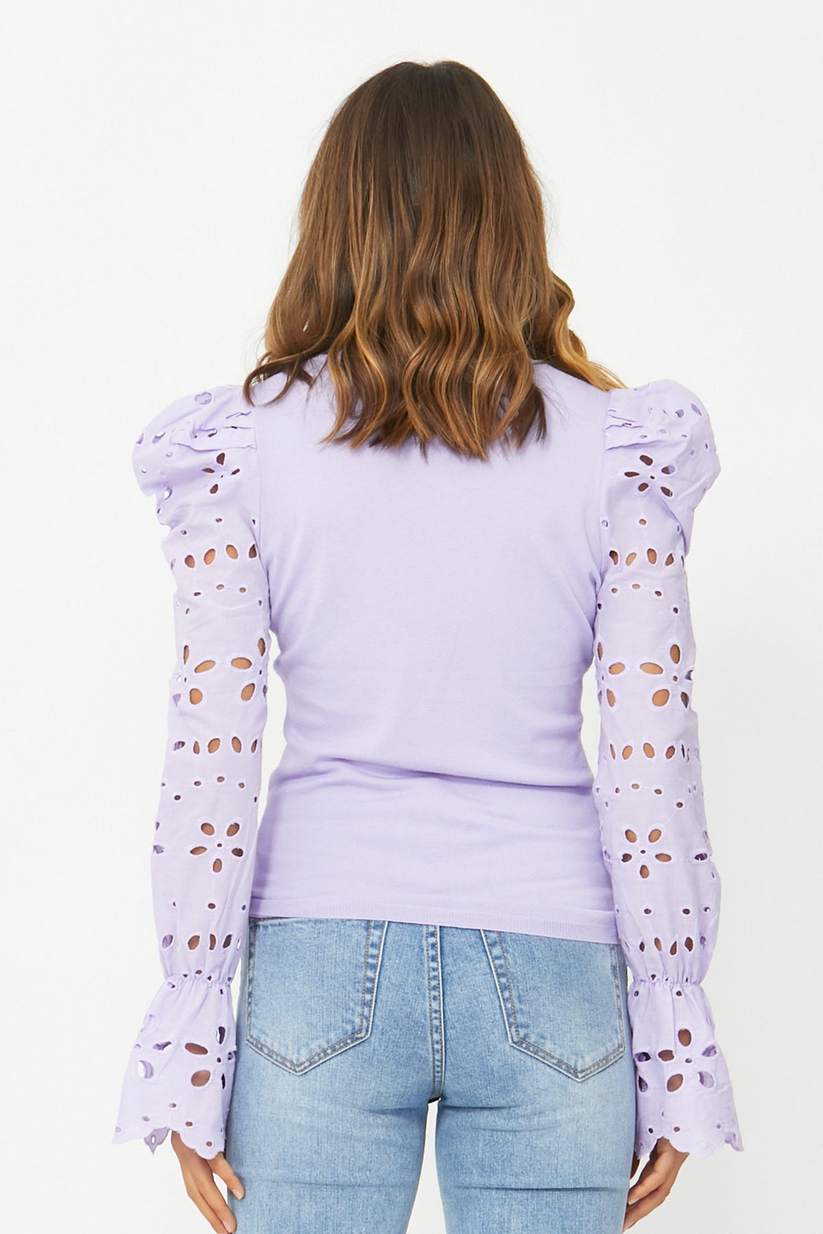 [TEST] Brie Broderie Sleeve Knit